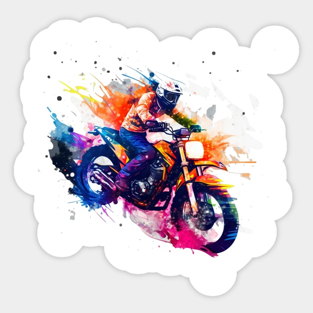 Dirt biking Sticker by advmotoart